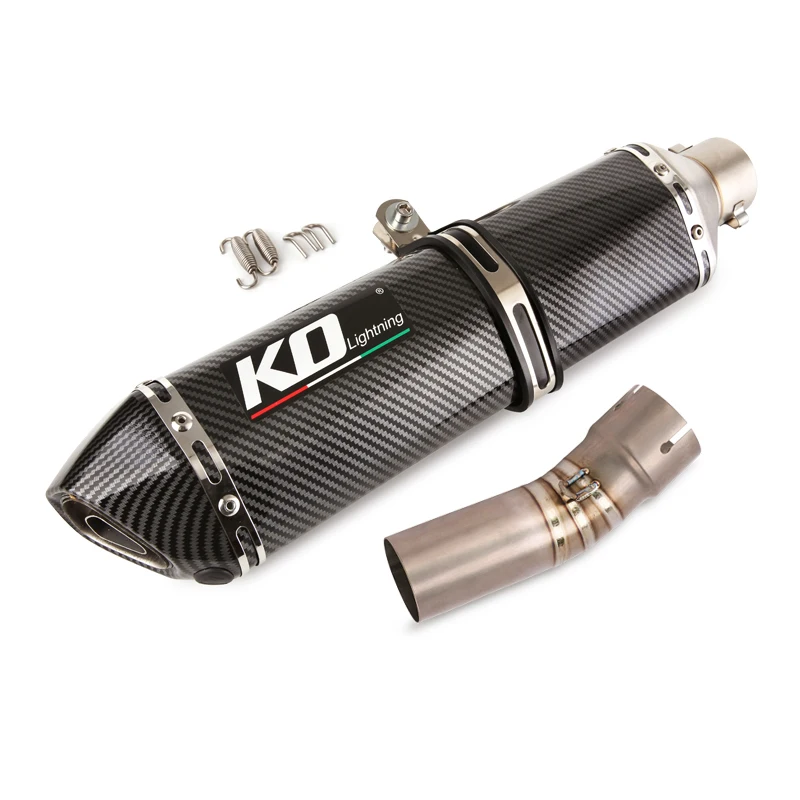 Slip On Motorcycle Exhaust Mid Connect Pipe And 51mm Muffler Titanium Alloy Exhaust System For BMW F800GS 2008-2017 - Image 3