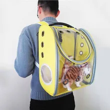 Прозрачный рюкзак для кошек, складная дышащая пластиковая сумка для собак, переносная переноска для домашних животных, передняя переноска для собак, аксессуары для домашних животных