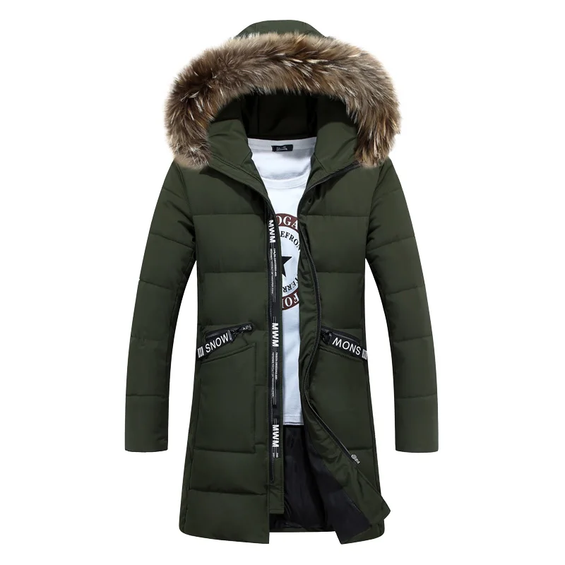 

Parka 2020 Casual Classic Winter Jacket Men's Windbreak Warm Padded Hooded Overcoat Fashion Outerwear Coat