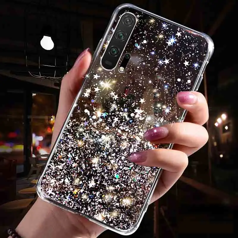 Мягкий прозрачный ТПУ чехол для телефона huawei mate 30 20 10 Pro P30 P20 Lite Honor 10i 20i 10 8C 8X 9X Pro P Smart - Цвет: Black