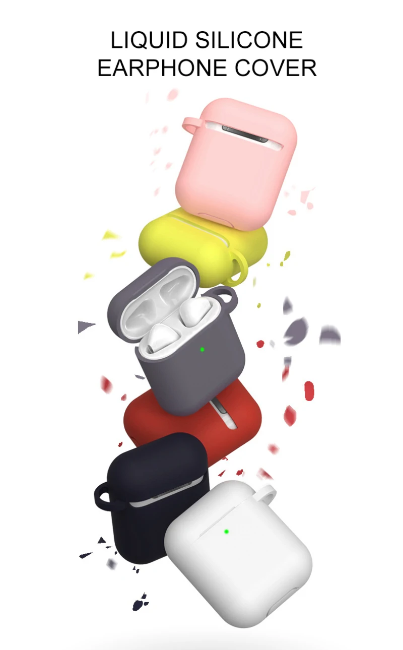 

1PCS for Airpods2 Cover Bluetooth Headset Storage Box Cover For Airpod Wireless Bluetooth Headset Cartoon for Apple AirPods Case