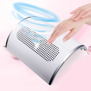 

Nail Suction Dust Collector Low Noisy 3 Fans Strong Suction Nail Vacuum Cleaner Manicure Tools with 2 Bags Nail Art Equipment