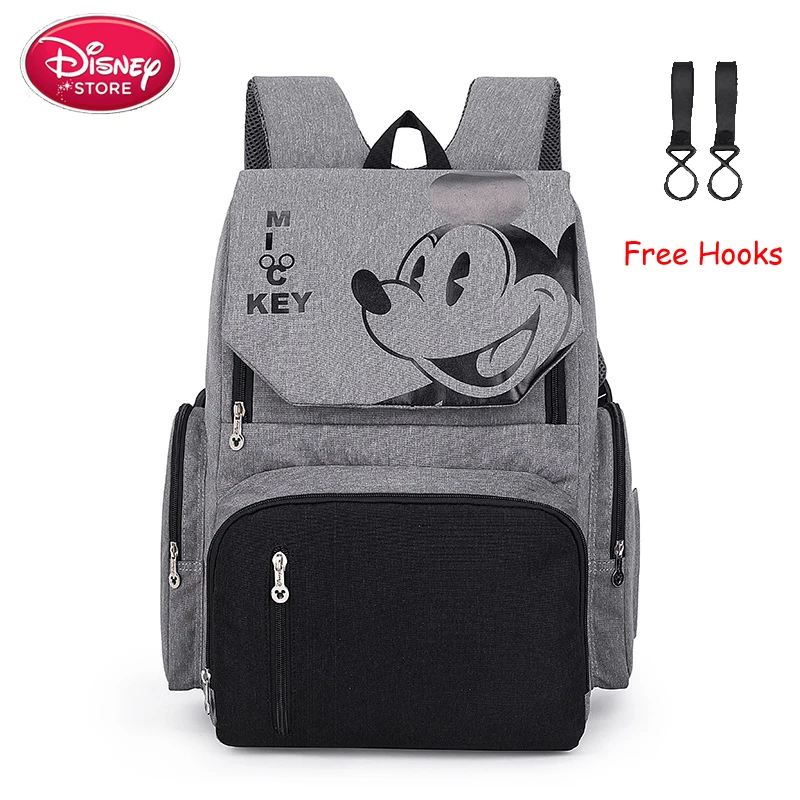 Sacs à couches Disney sac à dos Minnie Mickey Mouse sac momie poussette capacité voyage alimentation sac à main pour soins de bébé sac maman Disney