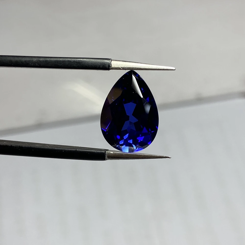 10x14mm Pear Shape 5A Quality 6 Carat Drop Loose Gemston Corundum Royal Blue Sapphire