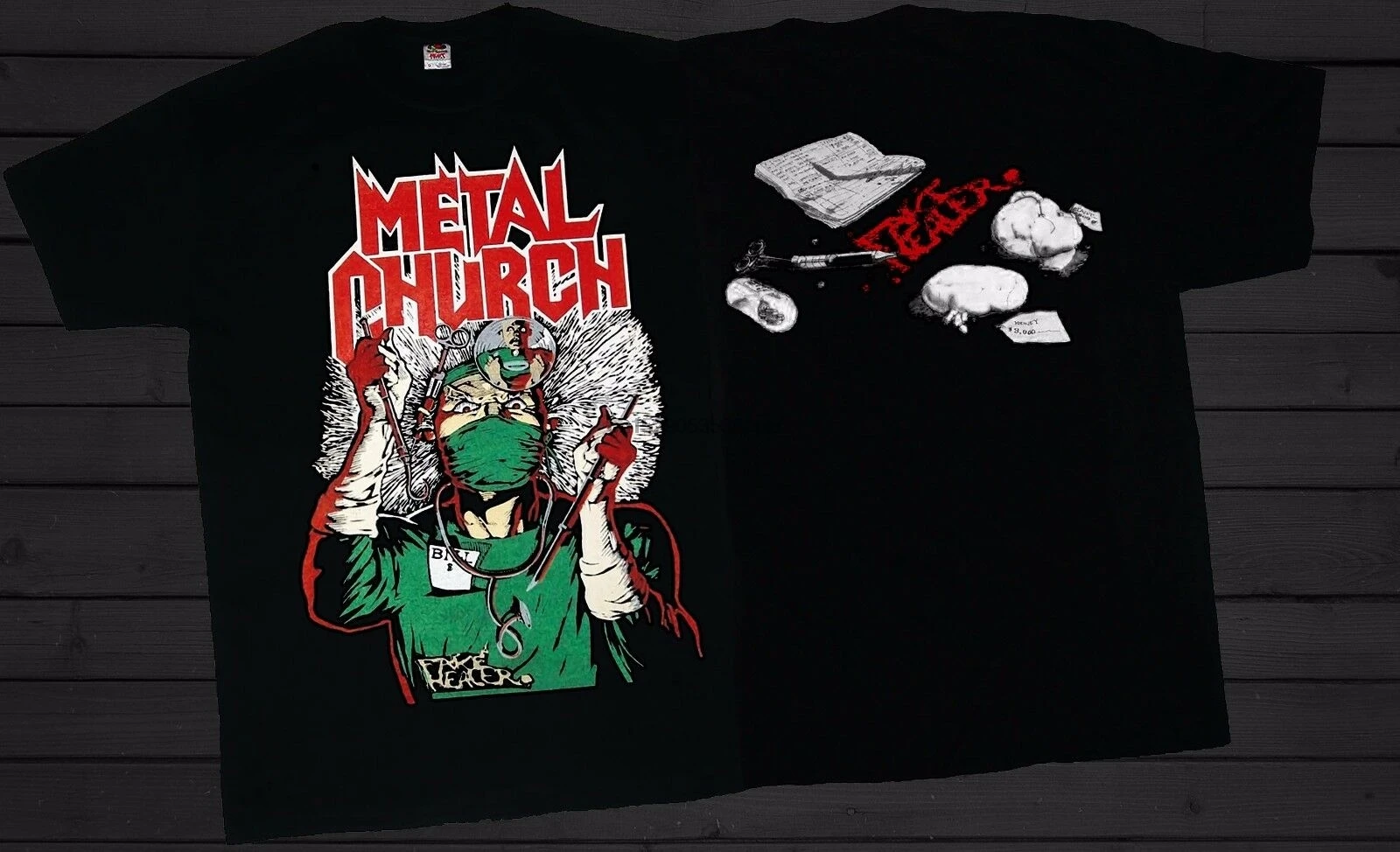 Metal Church Fake Healer American Heavy Band T Shirt Sizes S To 6Xl | Мужская одежда