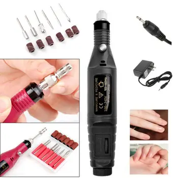 

Nail Electric Art Drill File Machine Manicure Set Peel off dead skin Grinding Polishing Tool + Bits+ Sanding bands