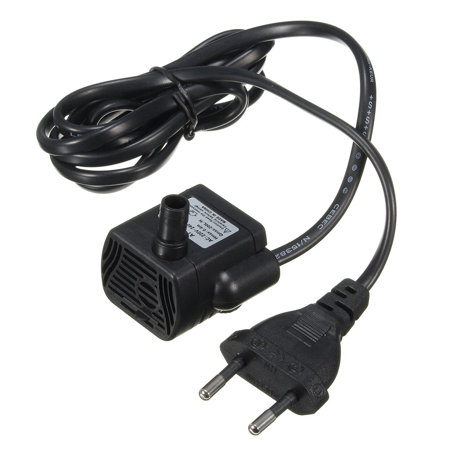 EU Plug Мини Портативный аквариум погружной водяной насос с присосками для аквариума фонтан Пруд Поставки - Цвет: EU Plug