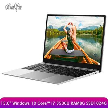 

XUANYAO Laptop PC Computer Intel Core i7 5500U DDR4 8G RAM 256G 512G 1T SSD Portable Notebook 15.6inch Screen 1080P Office Games