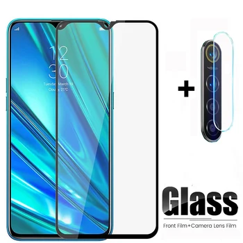 

2 in 1 Tempered Glass On the For OPPO Realme 5 Pro 5Pro Camera Lens Protection Film Screen protector For Realme Q 6.3" glass