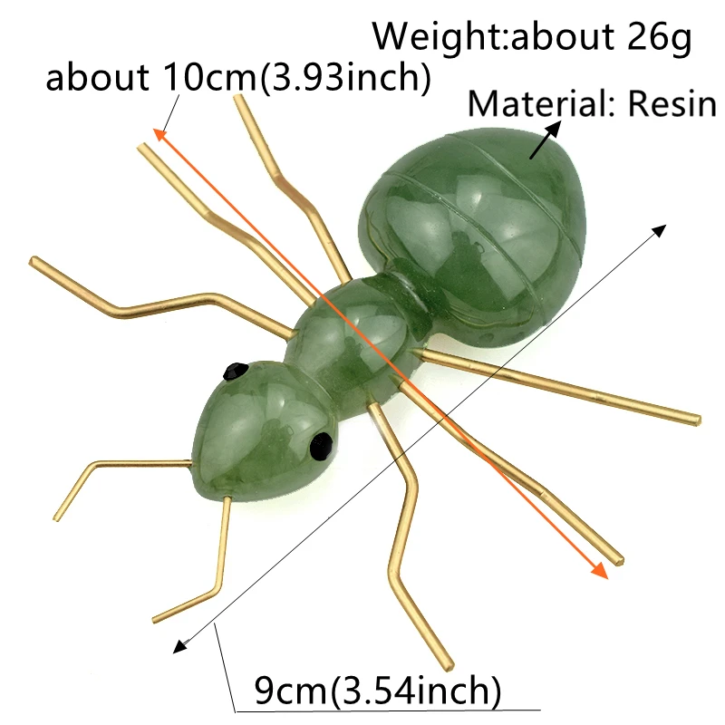 Брошь в виде муравья, большие броши с насекомыми для женщин, аксессуары, золотые металлические заколки из смолы, брошь, новая мода, Роскошные вечерние ювелирные изделия, подарки