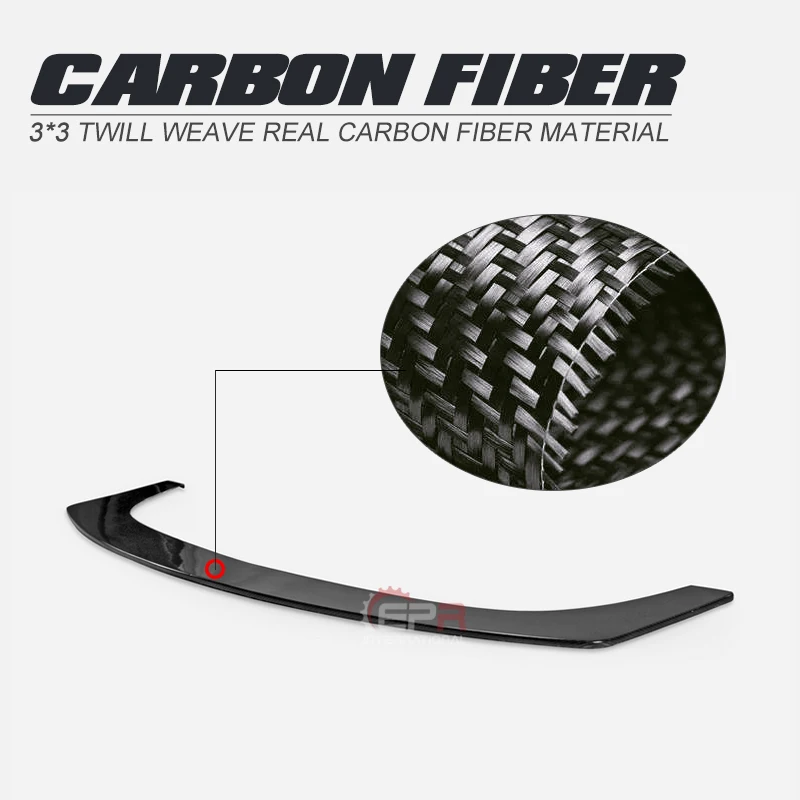 

Car-styling WBS Style Carbon Fiber Front Splitter Glossy Finish Bumper Lip Fibre Under Panel Trim Fit For Nissan 2009+ 370Z Z34