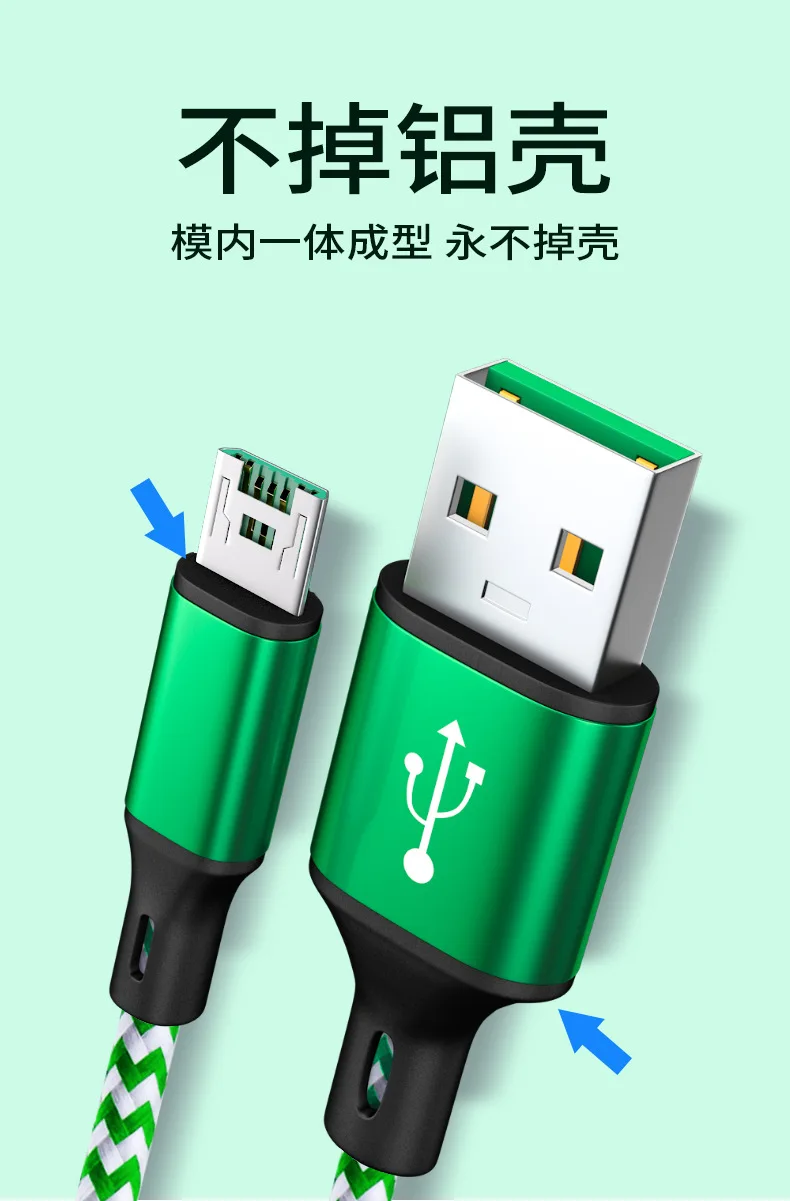 Кафе USB Micro кабель 1 м нейлоновый Плетеный Usb кабель для Xiaomi Mi9 Mi8 huawei V20 Nova samsung Redmi Note OPPO Vivo зарядное устройство