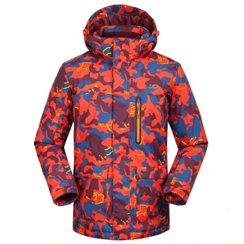 

New Couple Skiing Jackets For Men And Women Lovers Winter Veneer Double Waterproof Warm Thick Breathable Camouflage Ski Clothes
