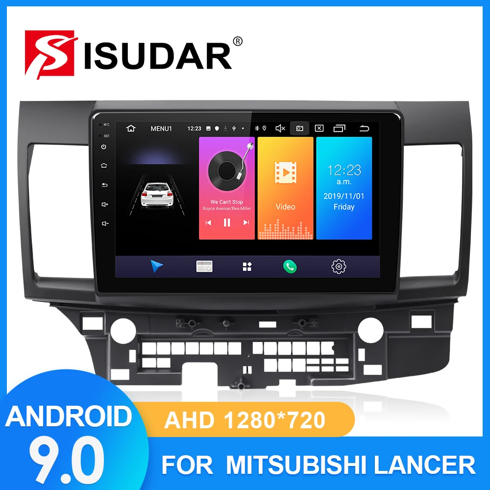 ISUDAR Автомагнитола для MITSUBISHI/LANCER 2007 2008-2 din Android 9 Авторадио Мультимедиа gps DVR камера ram 2 Гб rom 32 ГБ USB радио