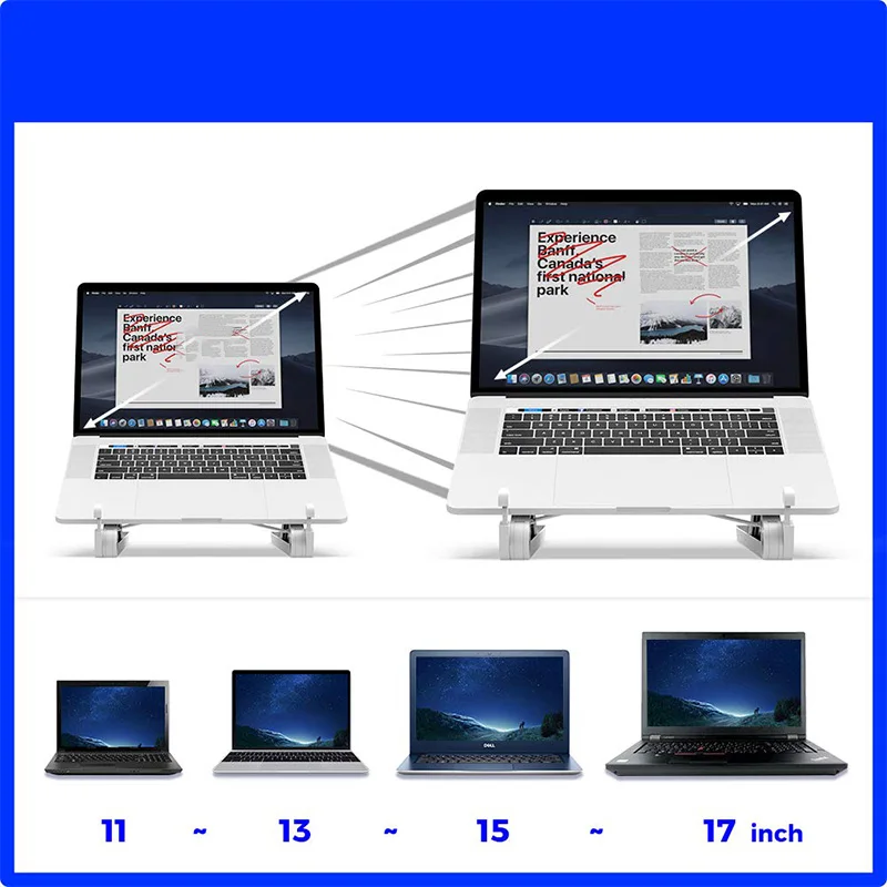 Подставка для ноутбука, Портативная подставка для ноутбука, Складная Настольная подставка для ноутбука, регулируемая Эргономика зрения