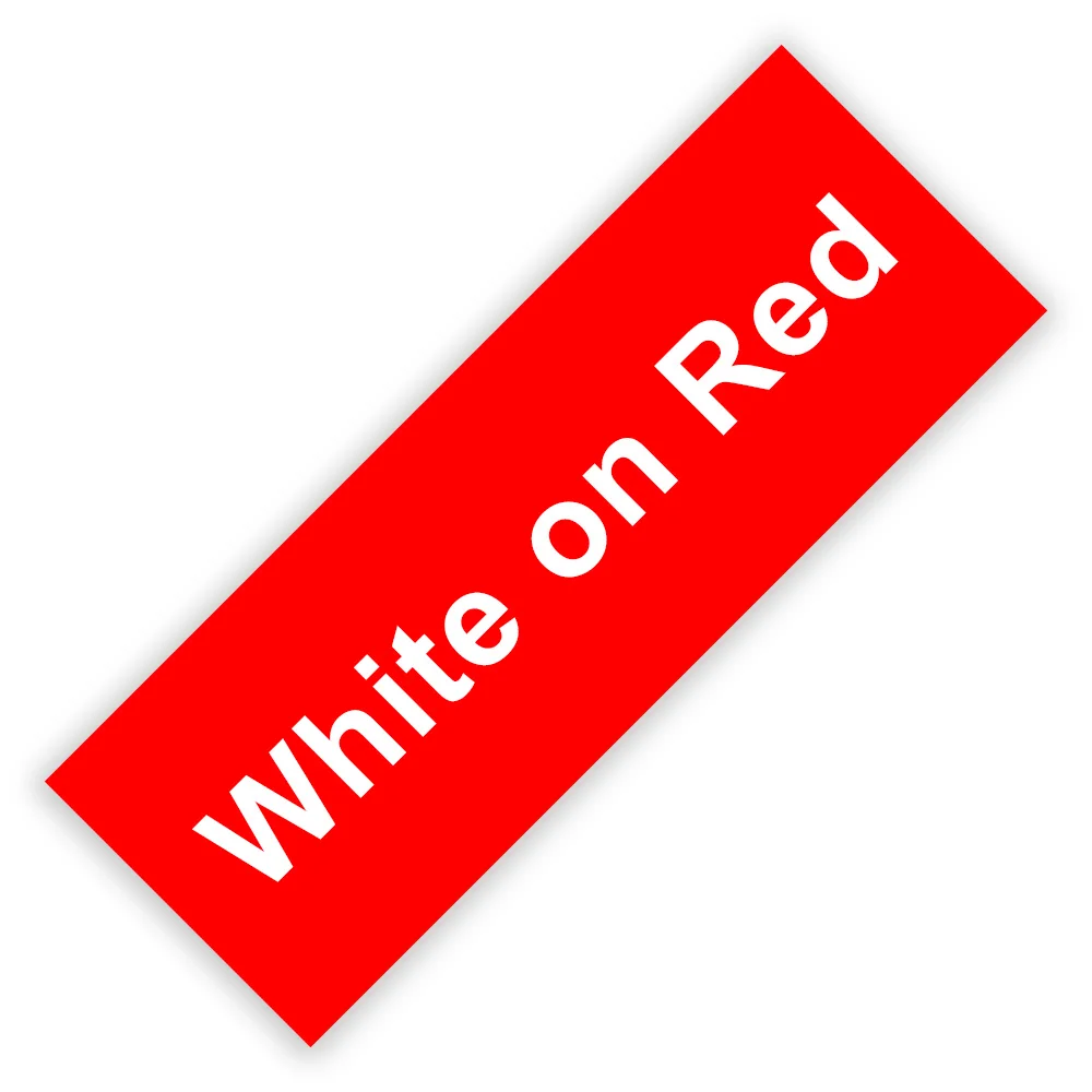 White on Red
