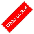 White on Red