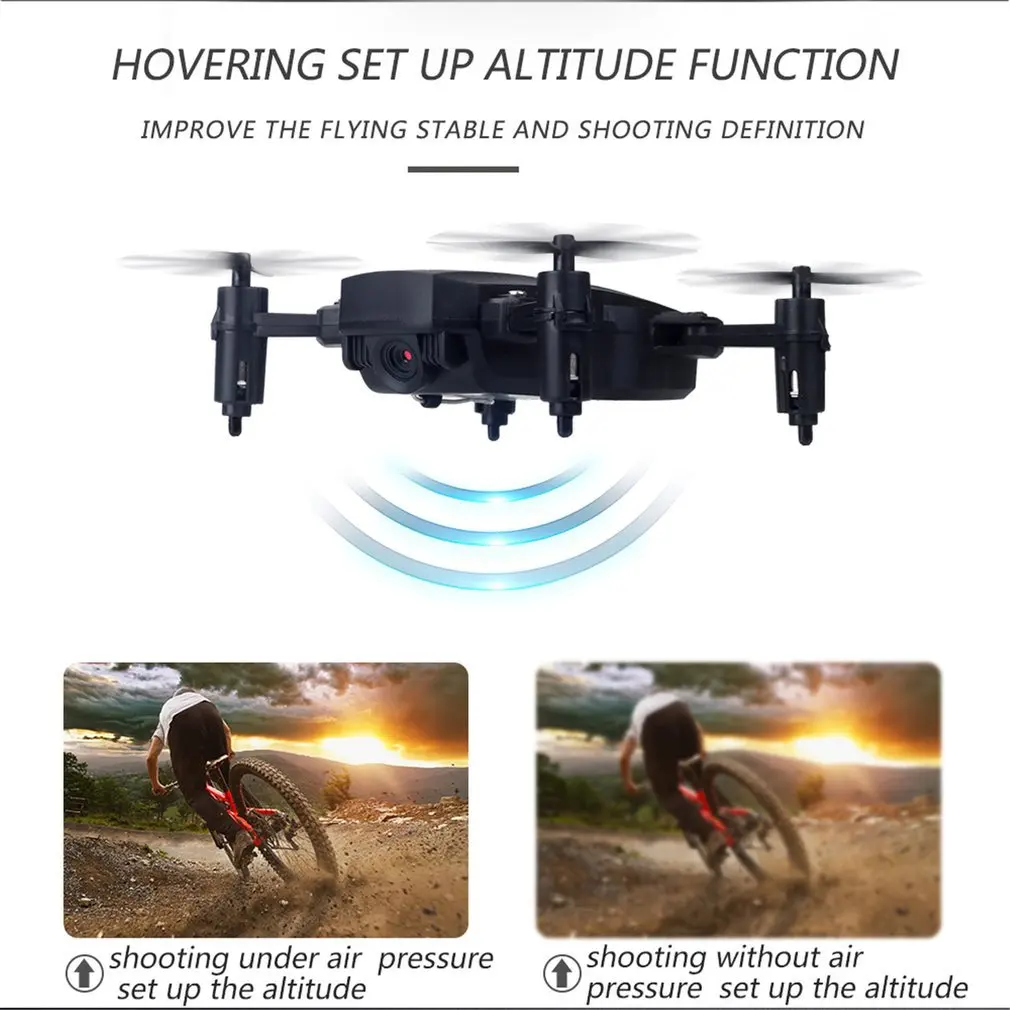 LF602 2.4G Mini FPV Foldable RC Quadcopter Drone Aircraft with 0.3MP Wifi Camera Gesture Selfie Altitude Hold