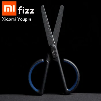 

NEW Xiaomi Youpin Fizz Teflon Scissors Scale Mark Safe Rounded Cutter Head Fluorine Coating Process Office Stationery Scissors