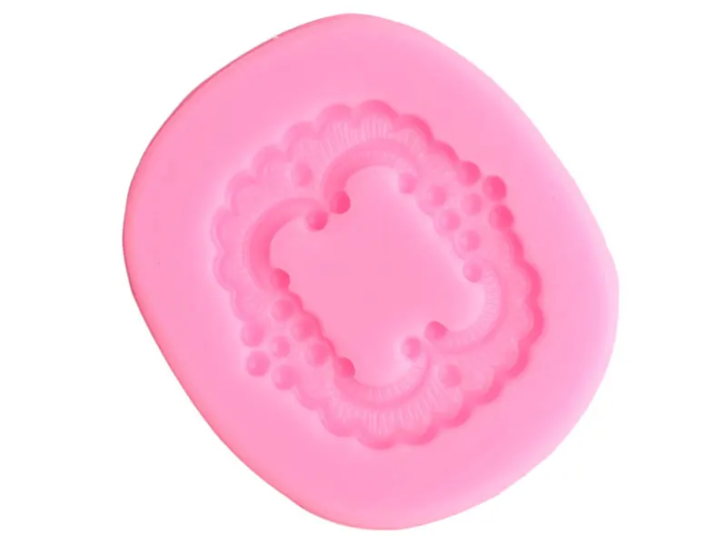 Cameo Frame Border Silicone Molds DIY Cupcake Topper Fondant Molds Cake Decorating Tools Candy Clay Chocolate Gumpaste Moulds