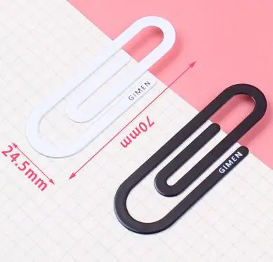 2PCS Colored Giant Paper Clip Metal Bookmarks Paperclip Goud Classified Clips Student Stationery Office Book Accessories - Цвет: M