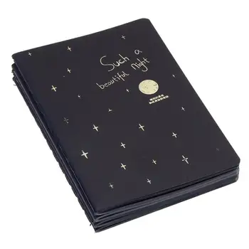 

New Sketchbook Diary For Drawing Painting Graffiti Black Book School Sketch Soft Office Cover Notebook Gift Paper Supplies S1E3