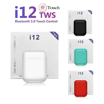 

i12 Bluetooth Earphones Headset Wireless Noise Reduction Bluetooth 5.0 TWS Earphone Sport Gaming Headset Wireless Earphones