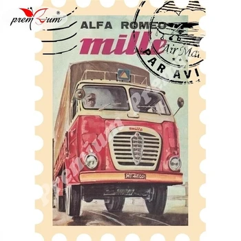 

Fridge magnet souvenir Alfa Romeo Репринт винтажного плаката