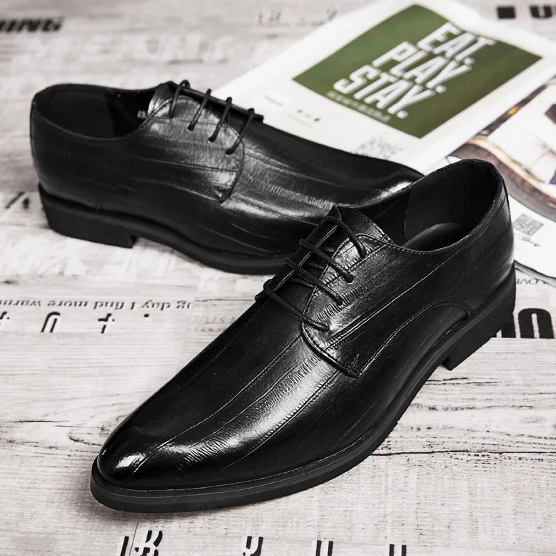 casual classic working size stylish large men leather sole thick real ...