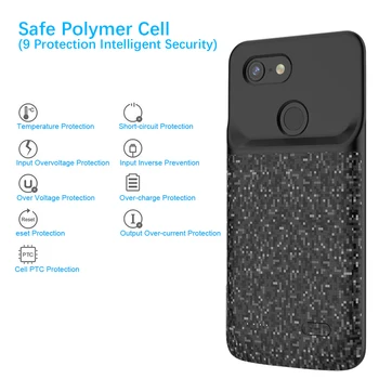 

4700mAh Battery Charger Case For Google Pixel 3 XL Extended Backup Power Bank Charging Cover for Google Pixel 3XL
