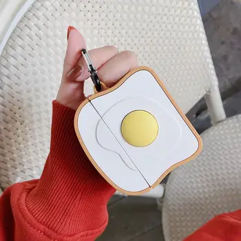 

Cute Toast Bread Earphone Case Silicone Protective Cover for Hua-wei FreeBuds 3