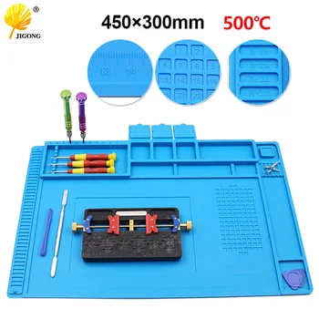

ESD Heat Insulation Working mat Soldering Station Iron Phone Computer Repair Mat Magnetic Heat-resistant BGA Insulator Platform