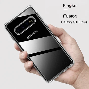 

Ringke Fusion Designed for Galaxy S10 Plus Silicone Case Flexible Tpu and Transparent Hard PC Back Cover Hybrid