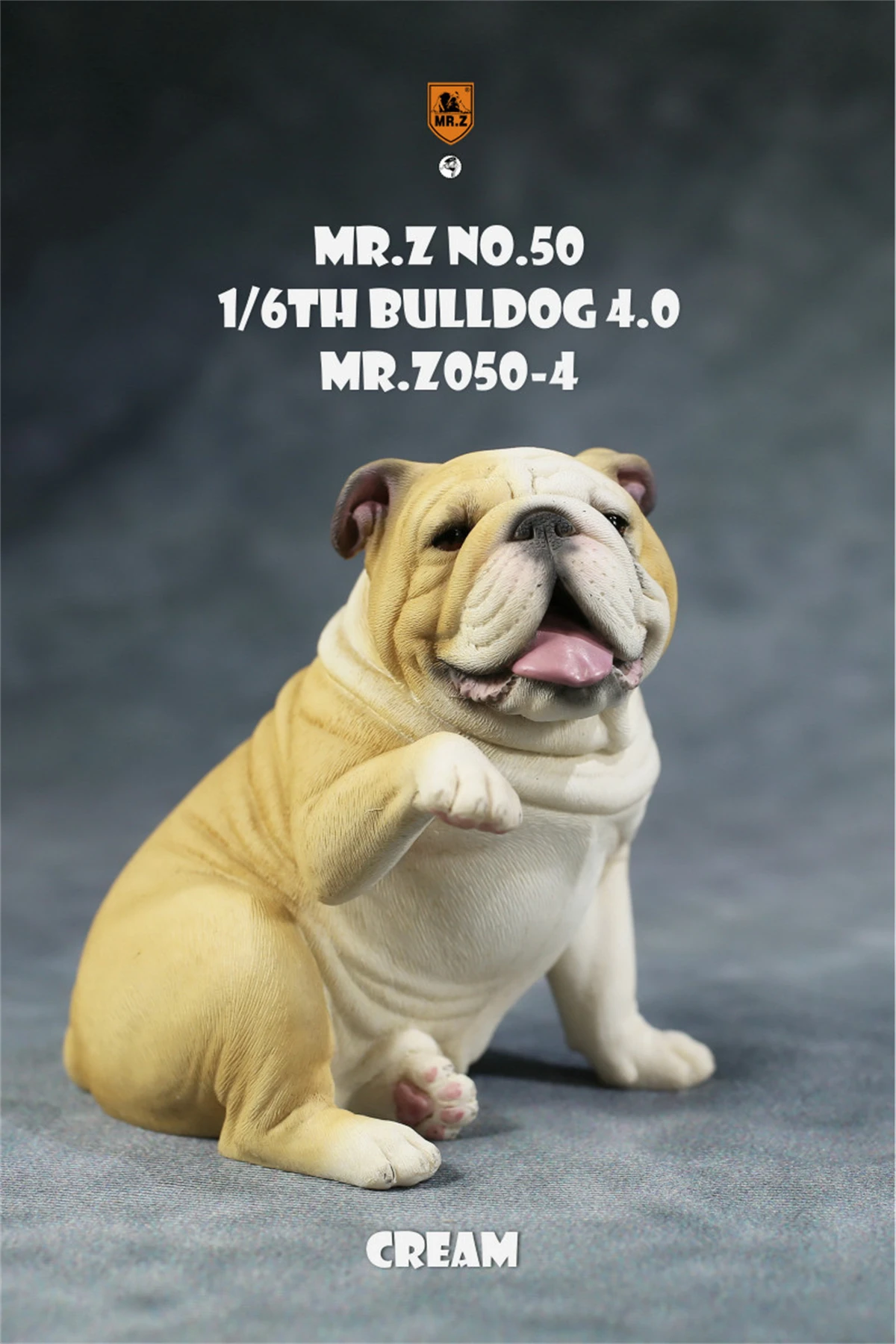 JXK 1/6 British Bulldog 4.0 Dog Pet Figure Animal Model Toys Xmas