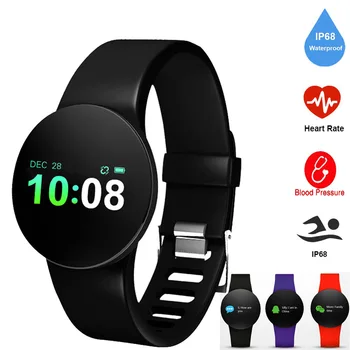 

IP68 waterproof 50M Sport Smart watch OLED Activity Fitness tracker Heart rate monitor BRIM Men women smartwatch For Android Ios