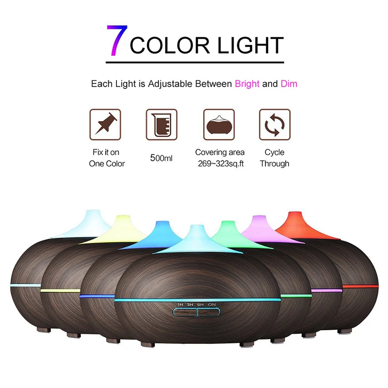 

300ml Electric Air Freshener Essential Oil Diffuser Aroma Humidifier Lamp Aromatherapy Aroma Diffuser Mist Maker for Home Decor
