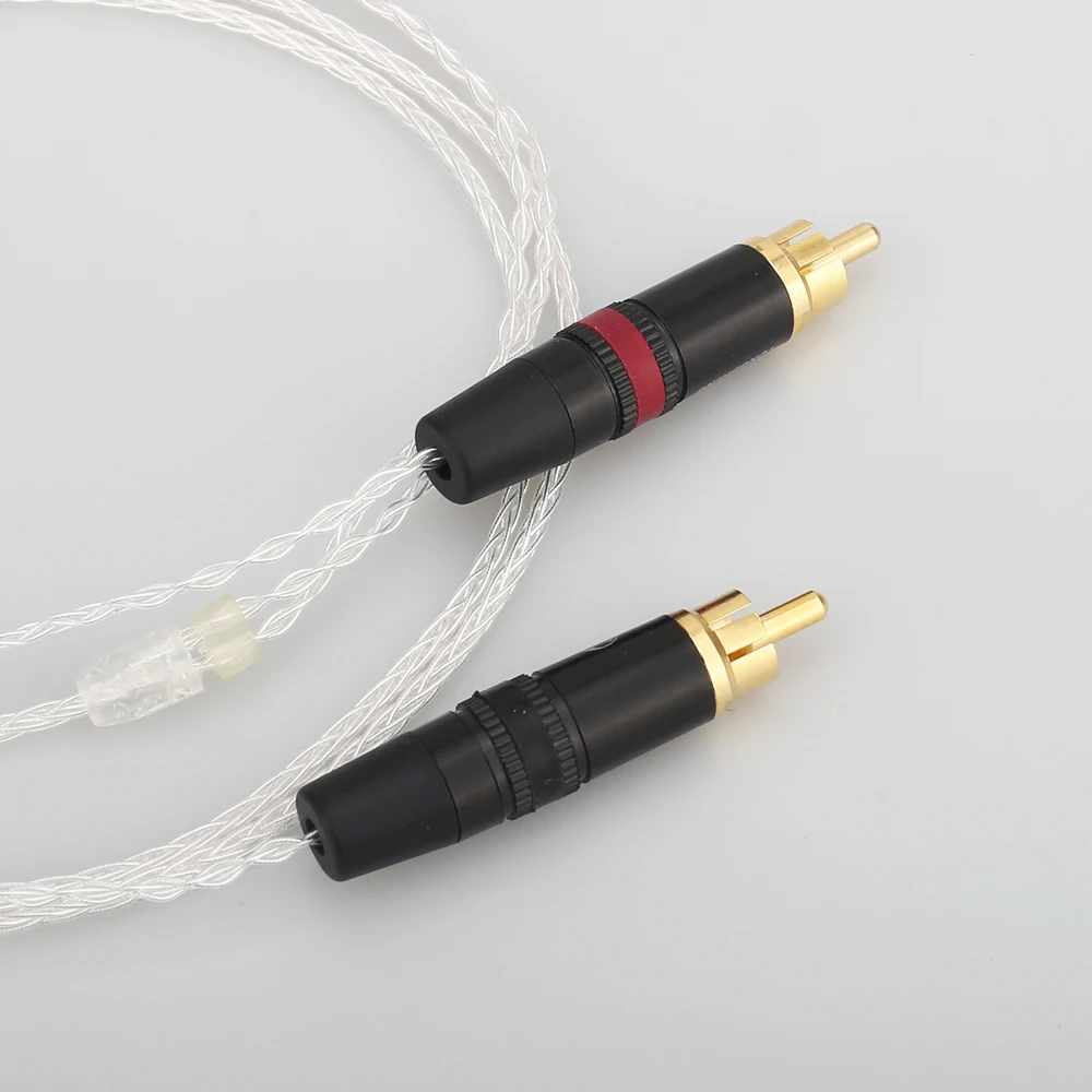 Free shipping HIFI 4 4mm to 2 RCA Audio Cable WM1A 1Z PHA 1A 2A Z1R 4 4mm Upgrade Cable