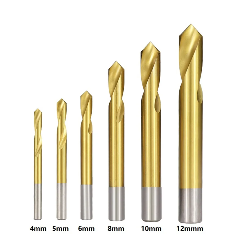 

90 degree chamfer end mill 4/5/6/8/10 / 12mm titanium coated hss chamfer end mill