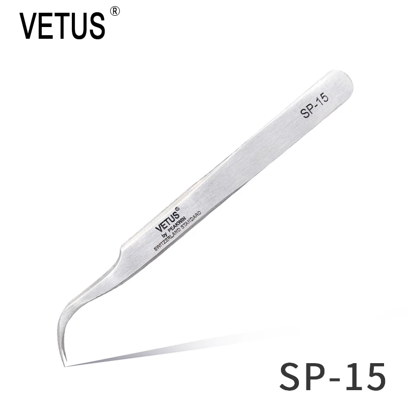 VETUS SP-11 SP-15 High Precision Stainless Steel Tweezers Set For Electronic Cell Phone Repair Tools Kit
