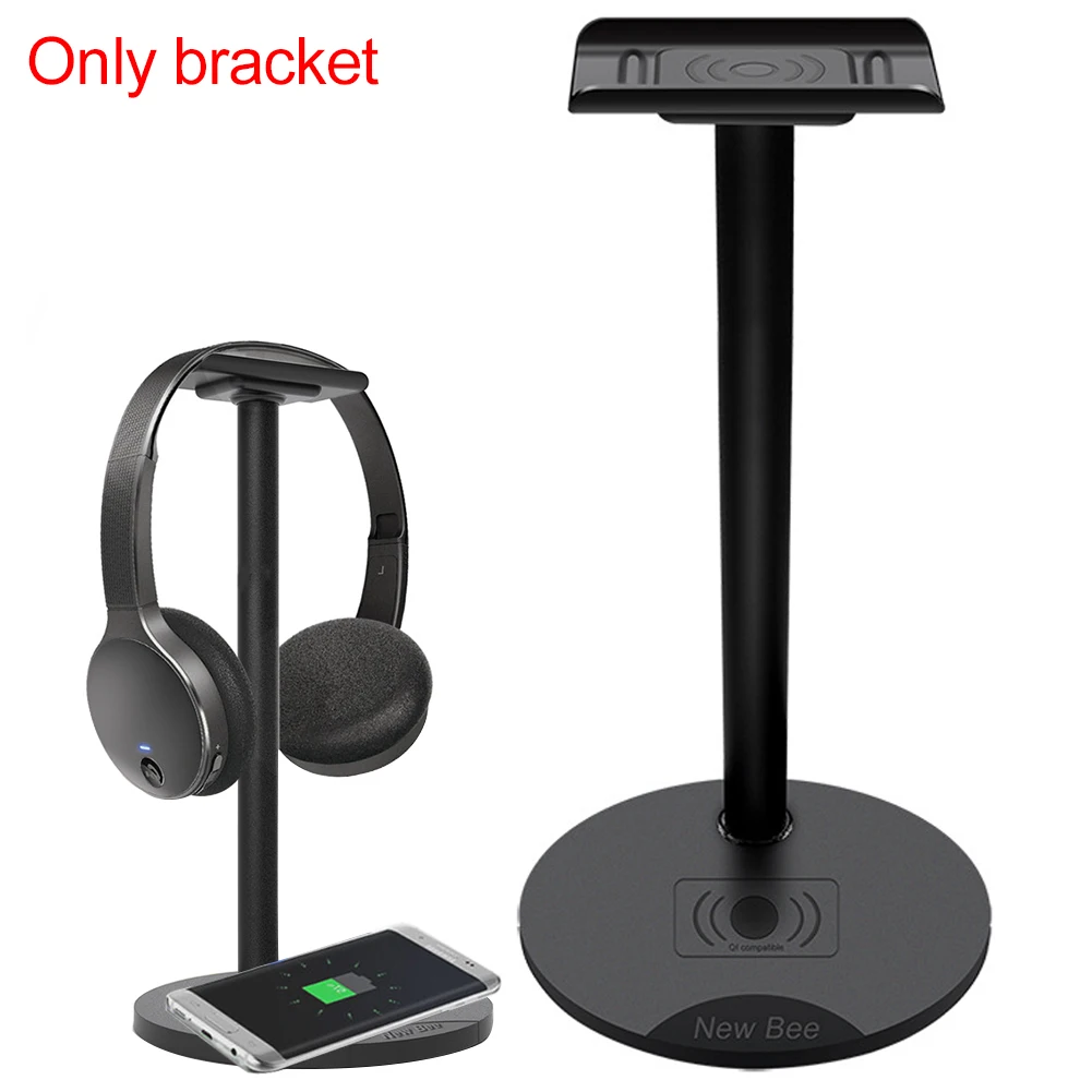 Headset Stand Aluminum Alloy Non Slip for Samsung Smartphone Charger Headphone Wireless Charging Holder Universal Holder