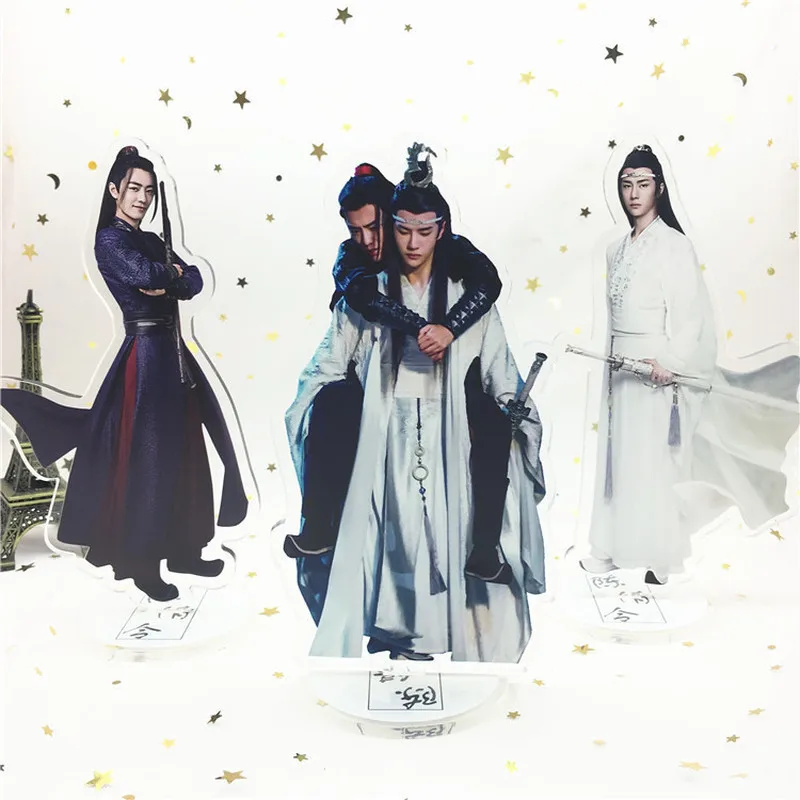 Магистр дьявольского культа брелок untamed Lan Wangji Wei Wuxian акриловое кольцо для ключей