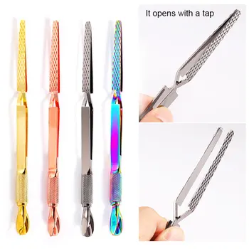 

Double-ended Multifunctional Nail Shaping Clip Stainless Steel Cuticle Remover Trimmer Professional Extension Nail Art Tool