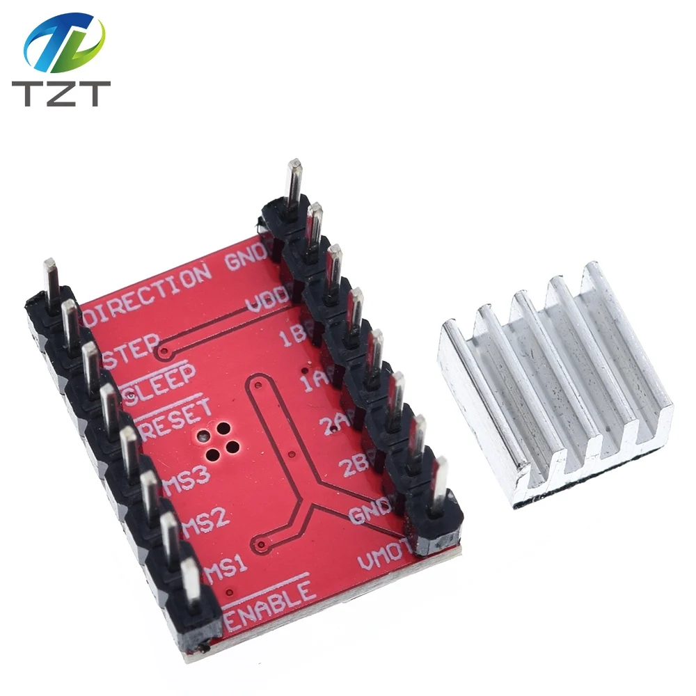 Запчасти для 3D принтера TZT CNC Reprap pololu A4988 модуль драйвера шагового двигателя с
