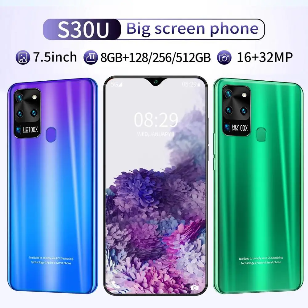 2020 network 7.5 inch Galay S20 s10 8GB RAM 256GB