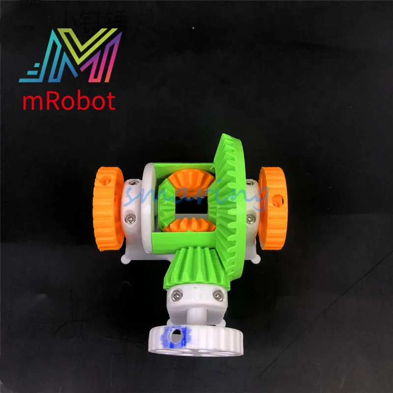 Автомобильный дифференциал простая модель с батарейным отсеком 3D технология
