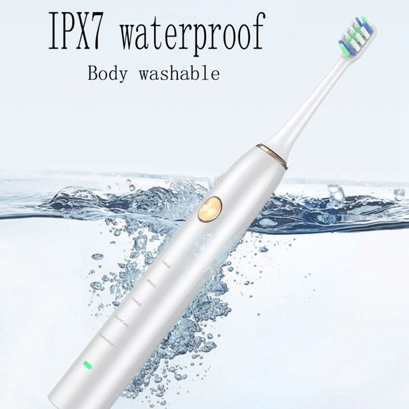 Electric Toothbrush USB Inductive Charging Toothbrush Adults Electric Toothbrush 2 Brush Heads & Travel Case Electric Toothbrush USB Inductive Charging Toothbrush Adults Electric Toothbrush 2 Brush Heads & Travel Case