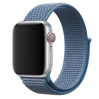 

Cape Cod Blue Sport Watch Band 44mm 40mm For Iwatch Series 5 Apple Watch 4 Woven Nylon Strap 42mm 38mm Bracelet