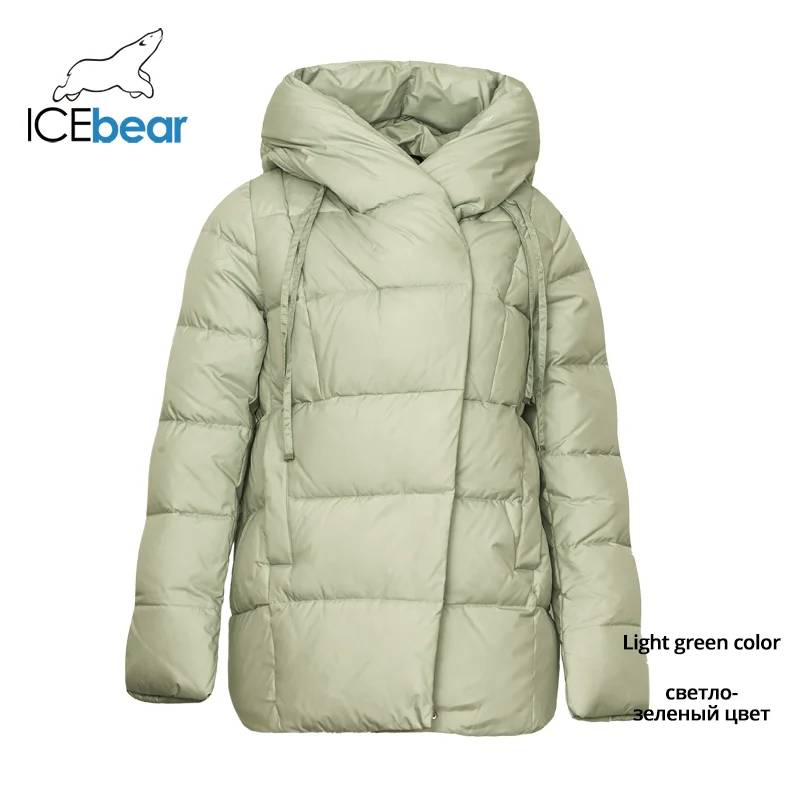 ICEbear new winter women's coat brand clothing casual ladies winter jacket warm ladies short hooded Apparel GWD19011 - Цвет: G819