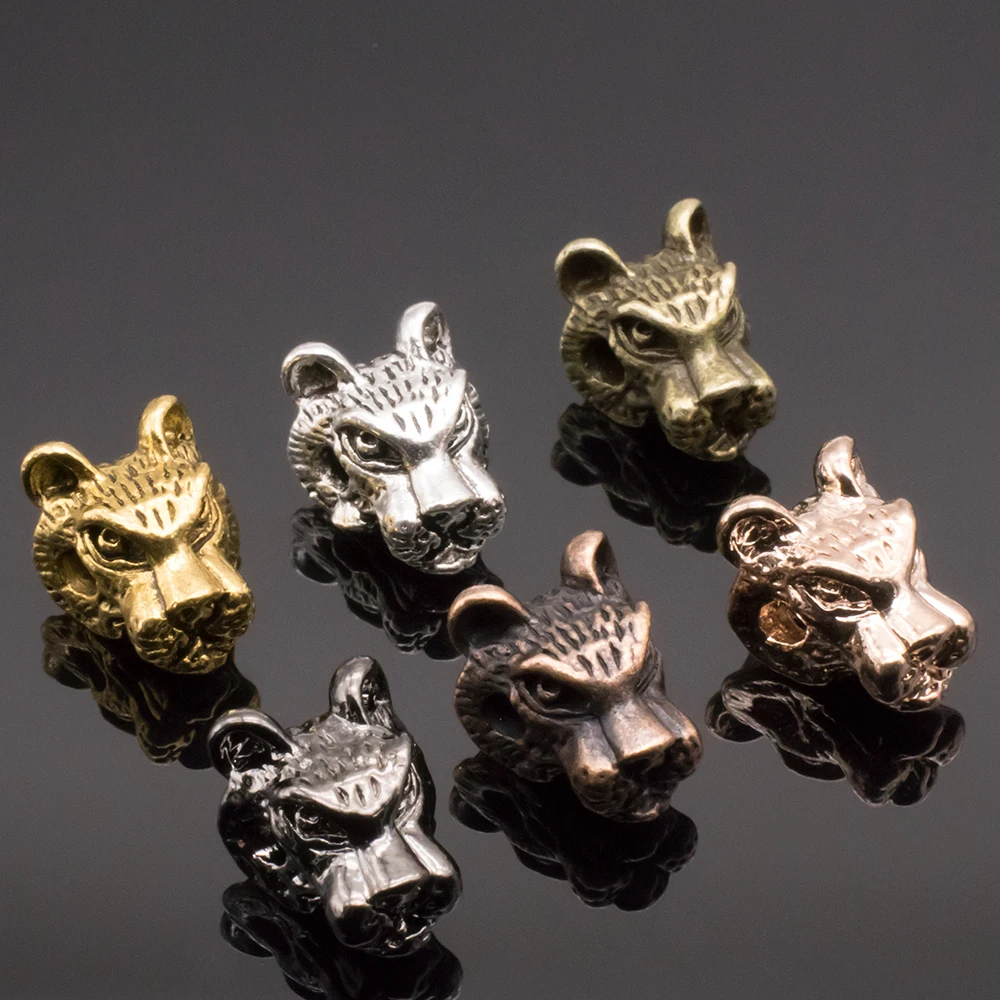 Wholesale Jewelry Making DIY material retro style Wolf Head alloy charm pendant