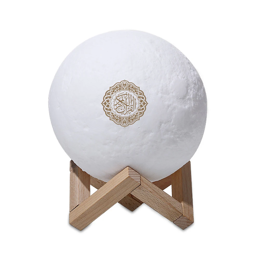 Светильник «Луна» Белый ABS стерео портативный светодиодная 3D лампа перезаряжаемый музыкальный динамик Bluetooth беспроводной умный сенсорный